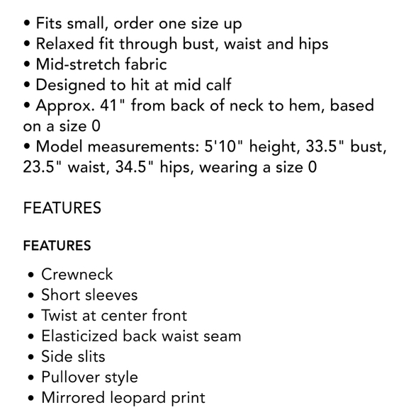 Rebecca Taylor Kaleidoscope Leopard-Print Linen Dress Size Large - Picture 13 of 13